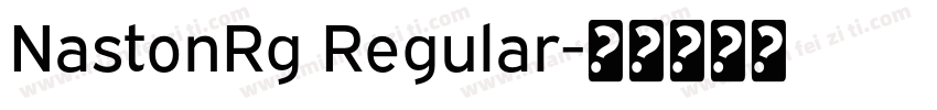 NastonRg Regular字体转换